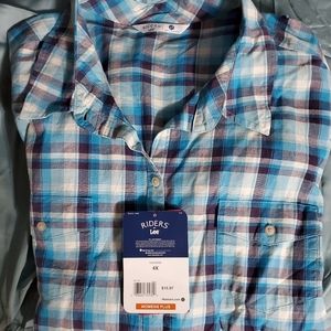 Riders by Lee button down shirt 4X